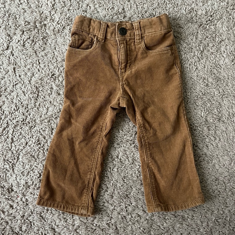 Toddler/baby boy tan corduroy pants